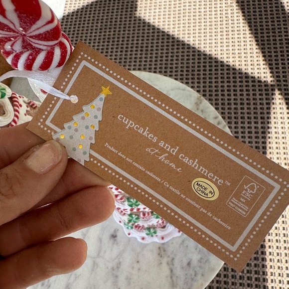 Cupcakes and Cashmere Peppermint Gingerbread Christmas Tree Decor - NWT - Picture 2 of 6